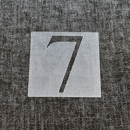 Number 7 - Reusable Number Stencil