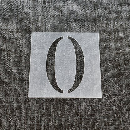 Number 0 Stencil