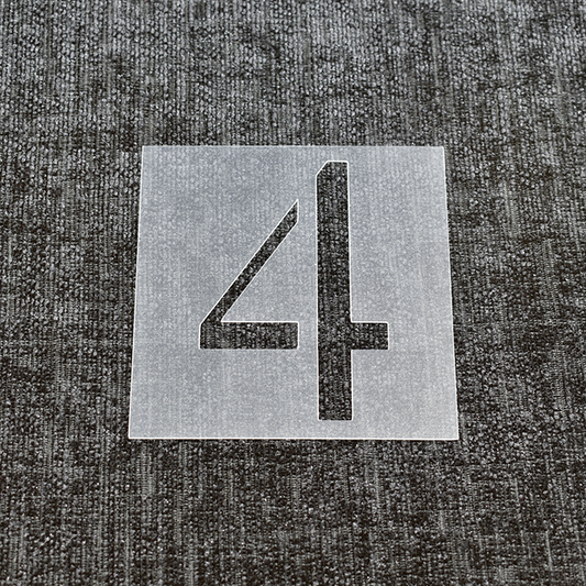 Number 4 Stencil