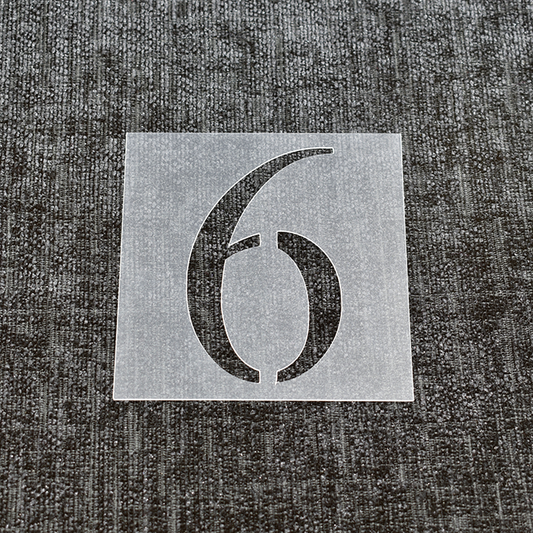 Number 6 Stencil