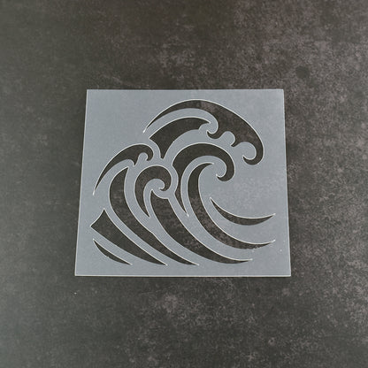 Ocean Wave Stencil