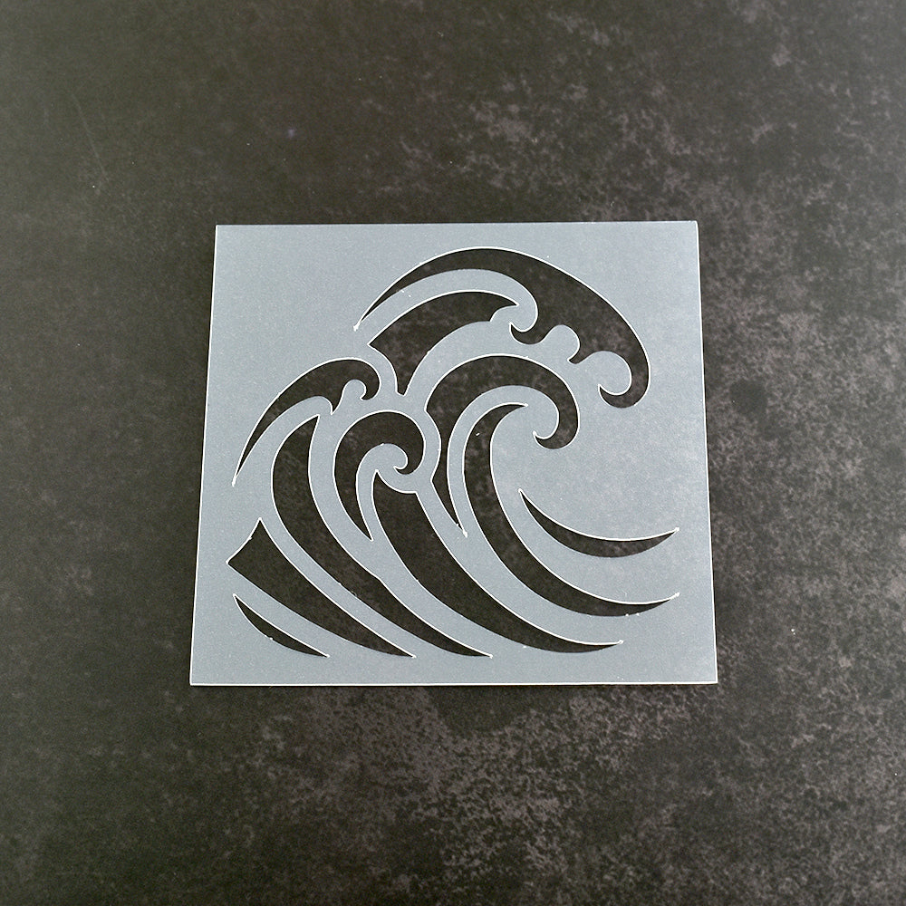 Ocean Wave Stencil