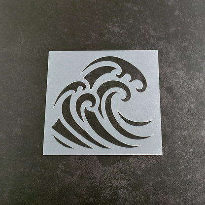 Ocean Wave Stencil
