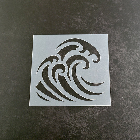 Ocean Wave Stencil