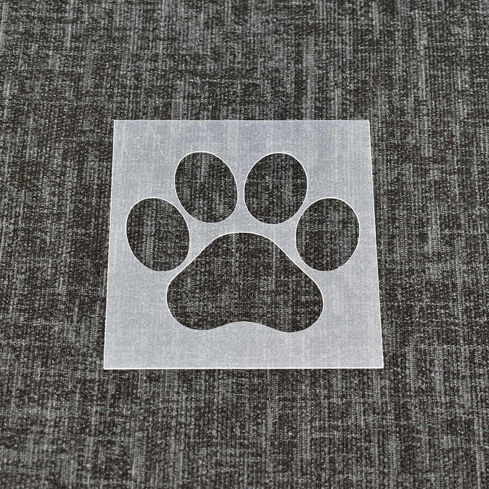 Paw Print - Reusable Stencil