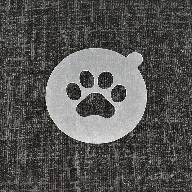 Paw Print - Reusable Coffee Stencil