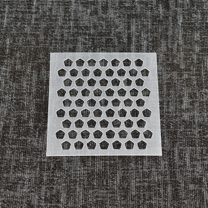 Pentagons - Design 2 - Reusable Pattern Stencil