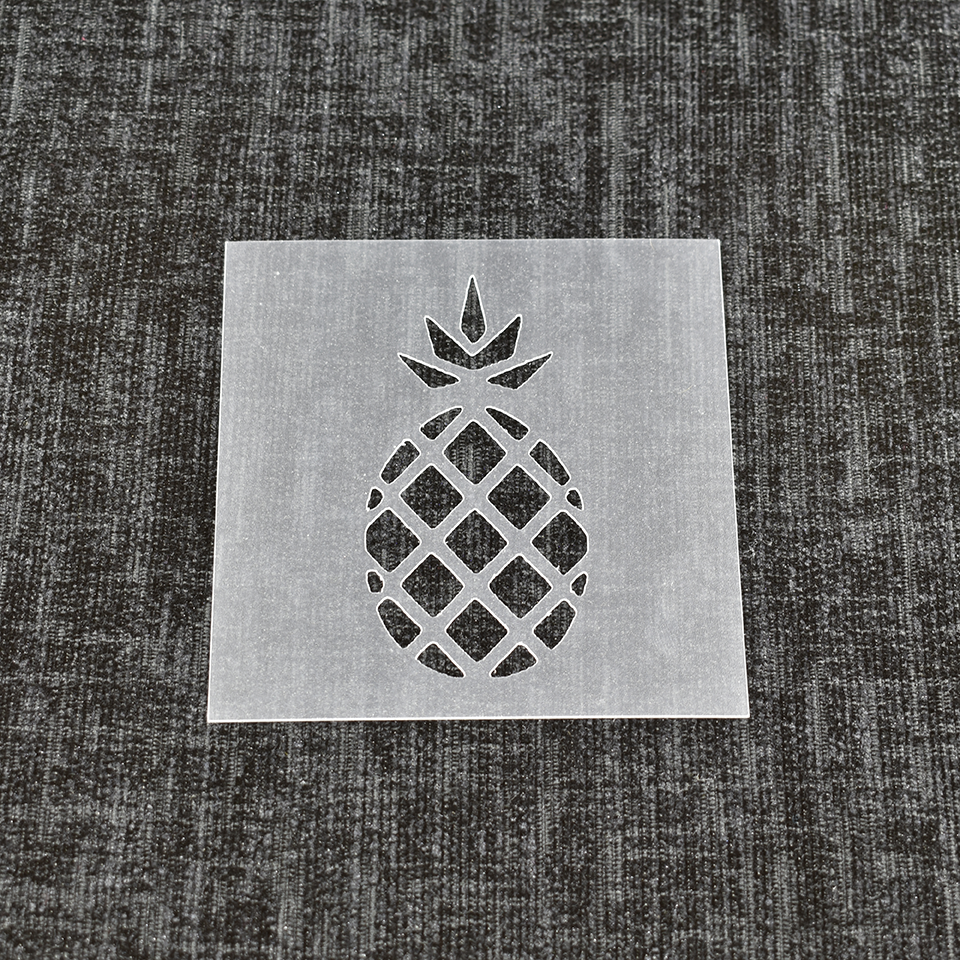 Pineapple - Design 1 - Reusable Fruit Stencil