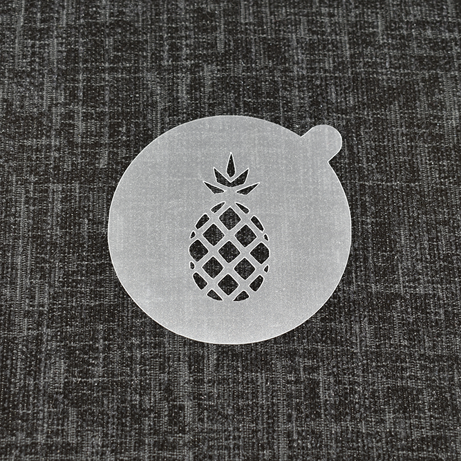 Pineapple 2 - Reusable Coffee Stencil