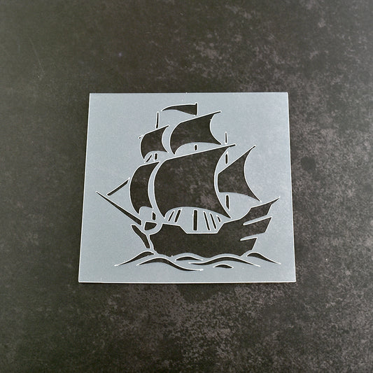 Pirate Ship Stencil