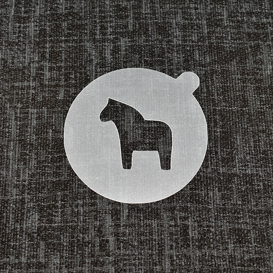 Pony - Reusable Coffee Stencil