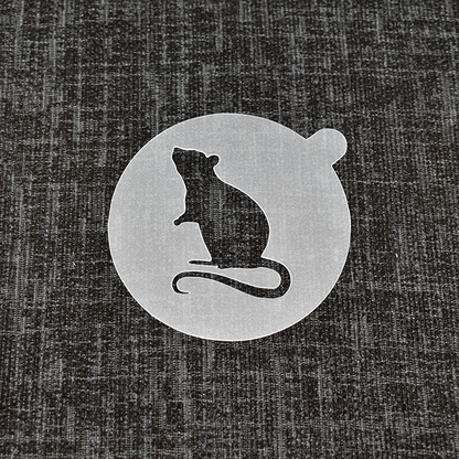 Rat - Reusable Coffee Stencil