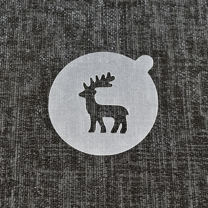 Reindeer - Reusable Coffee Stencil