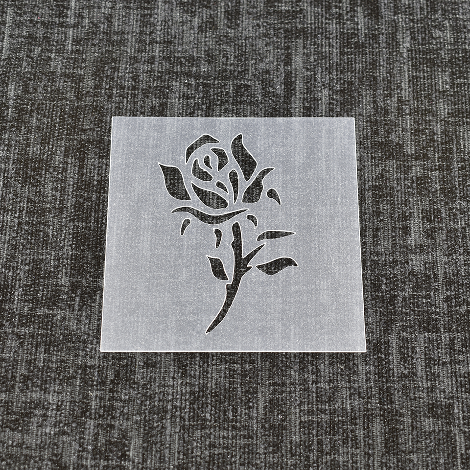 Rose Floral - Reusable Stencil