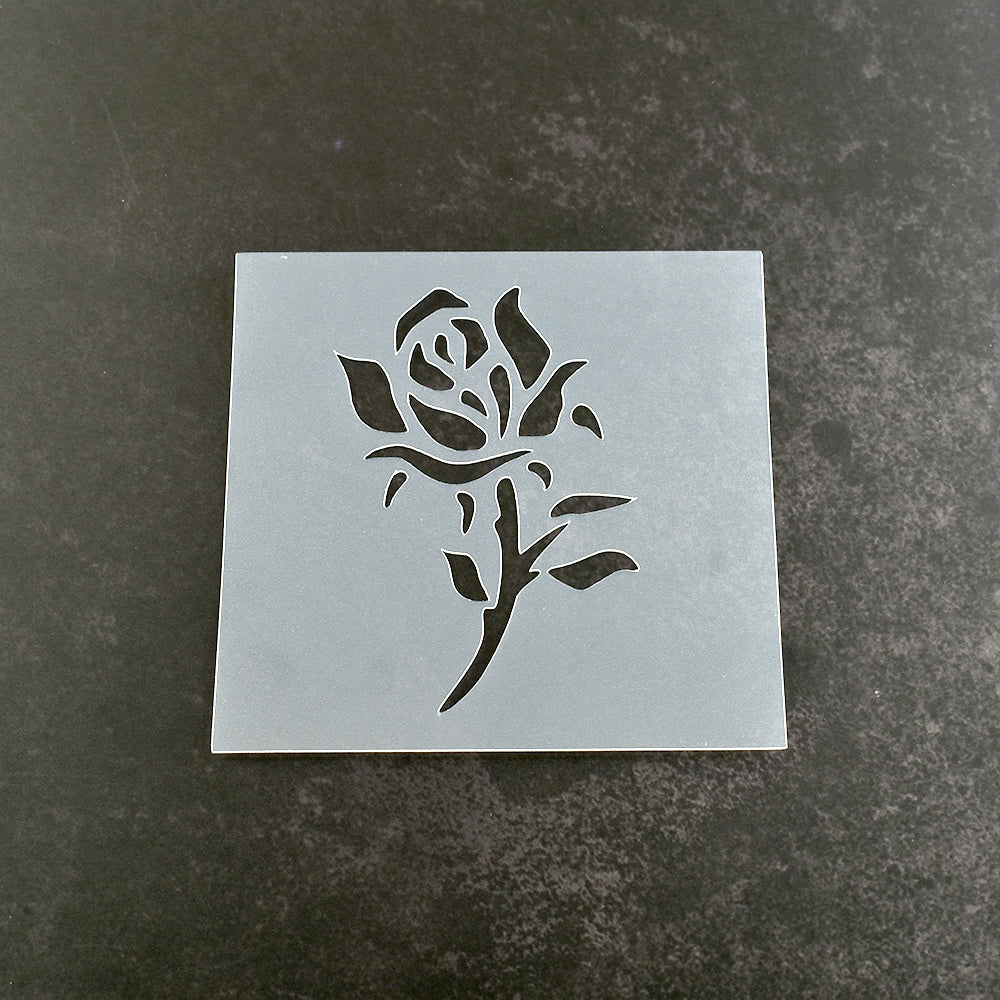 Rose Floral Stencil