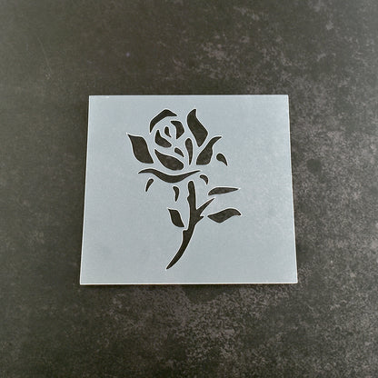 Rose Floral Stencil