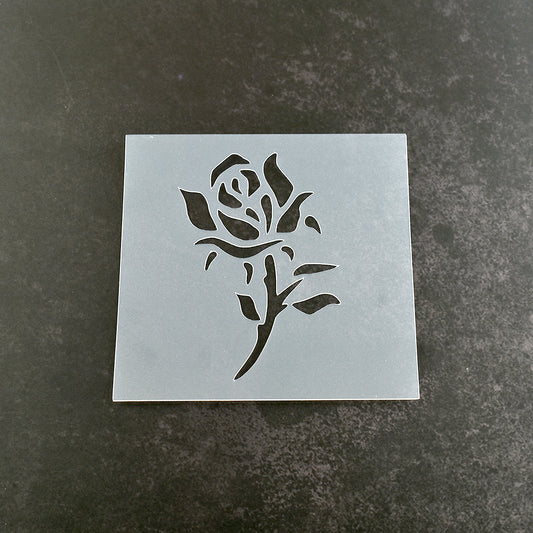 Rose Floral Stencil
