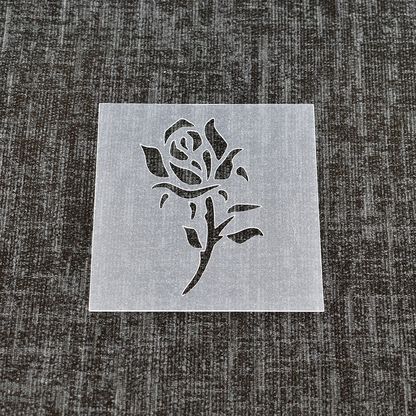 Rose Floral Stencil
