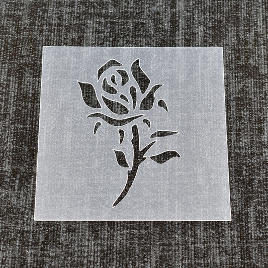 Rose Floral Stencil