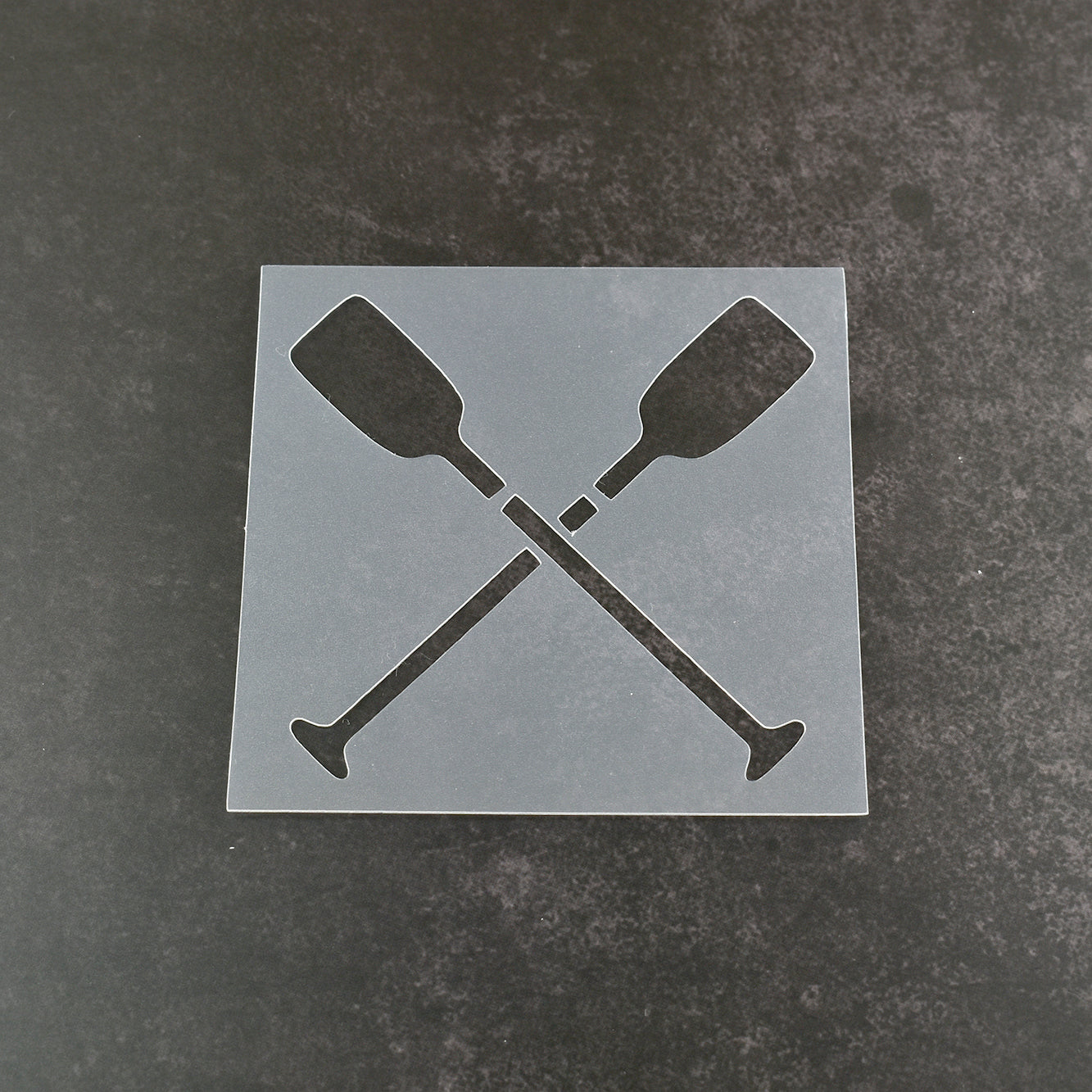 Rowing Oars Stencil