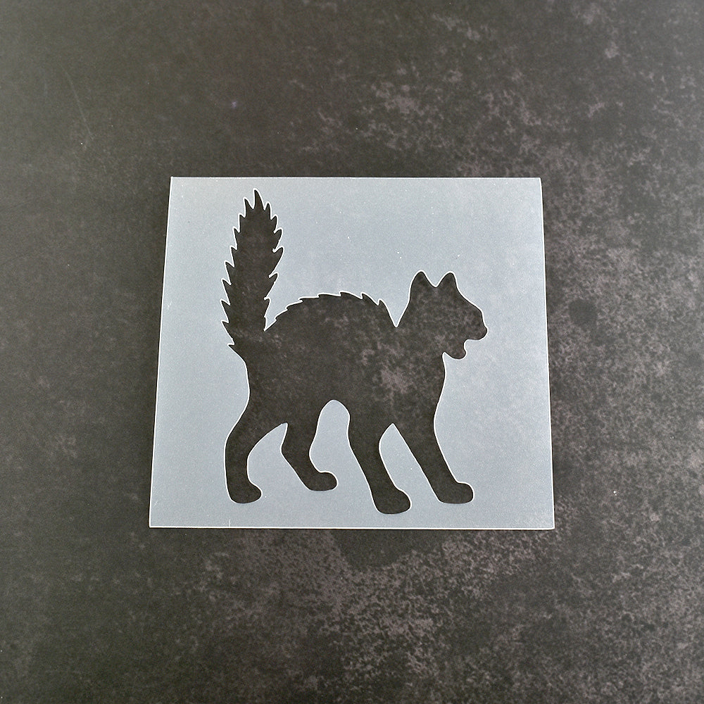 Scared Cat Stencil