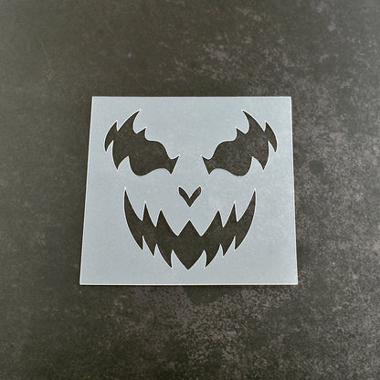 Scary Face Stencil