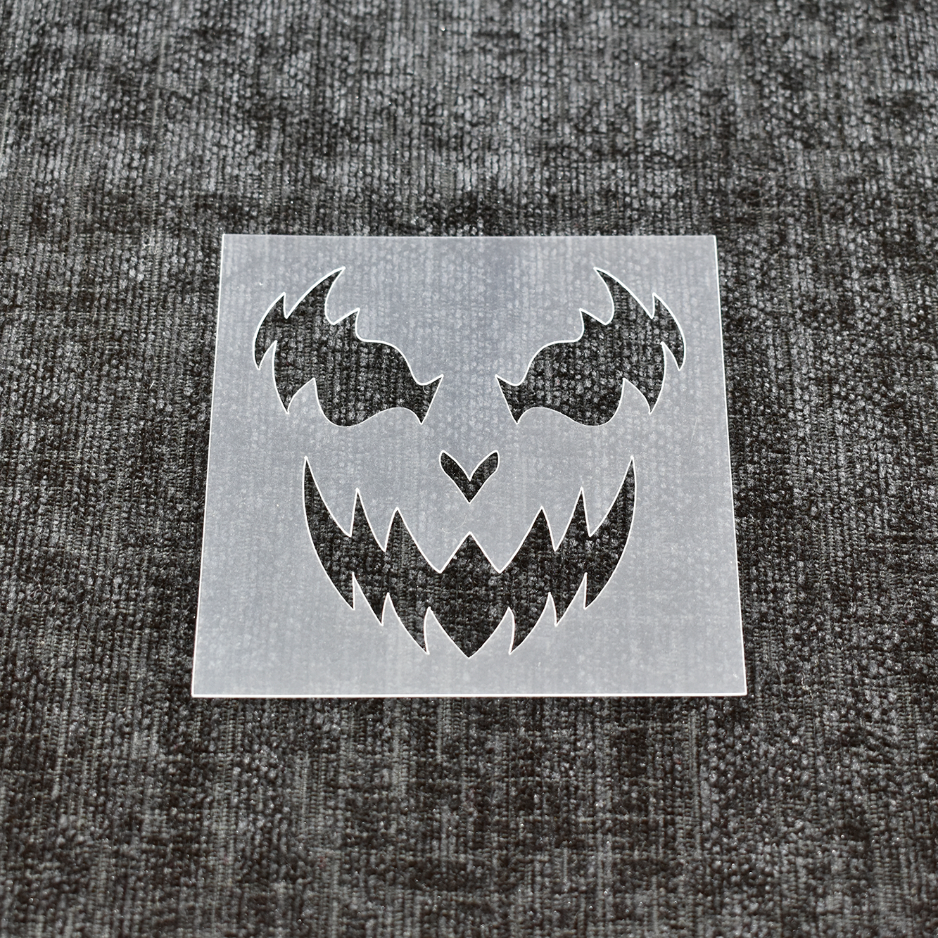 Scary Face Stencil