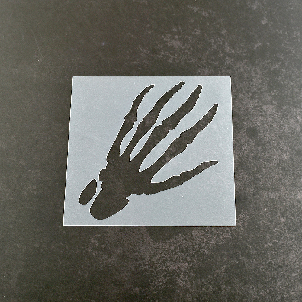 Skeleton Hand Stencil