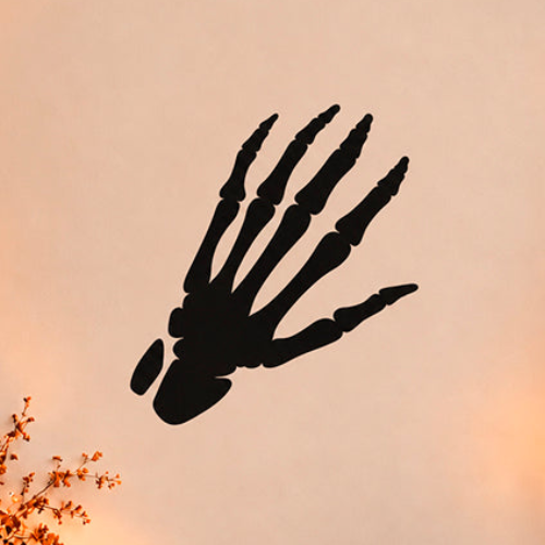 Skeleton Hand Stencil