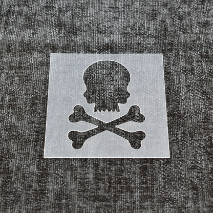 Skull and Crossbones Stencil - Design 1