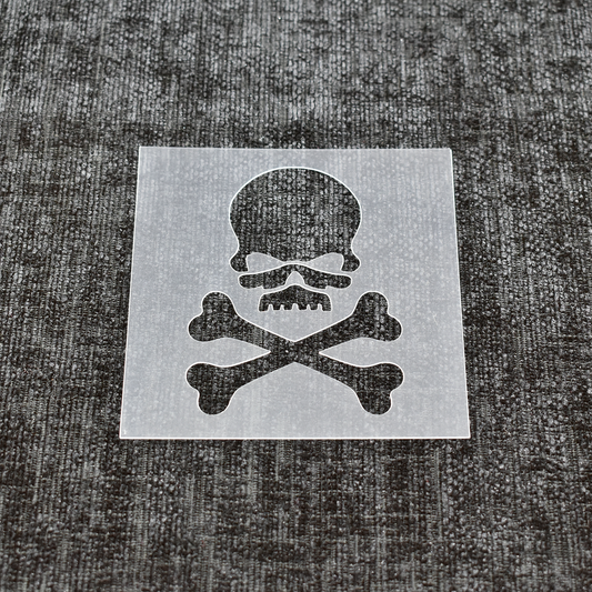 Skull and Crossbones Stencil - Design 2