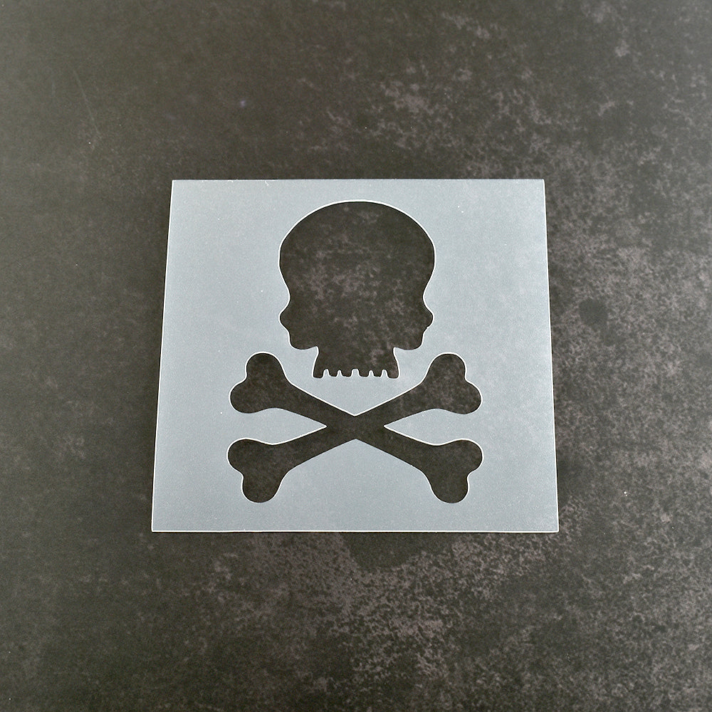 Skull and Crossbones Stencil - Design 1