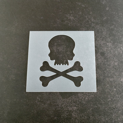 Skull and Crossbones Stencil - Design 1
