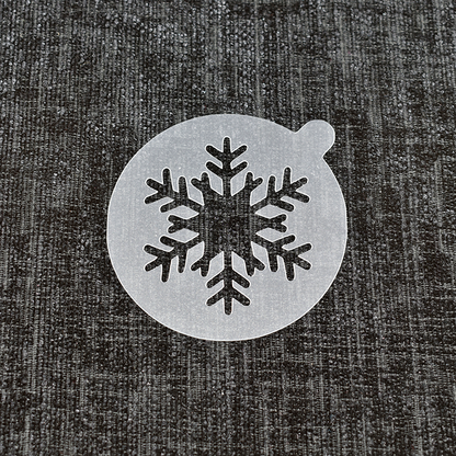 Snowflake 2 - Reusable Coffee Stencil