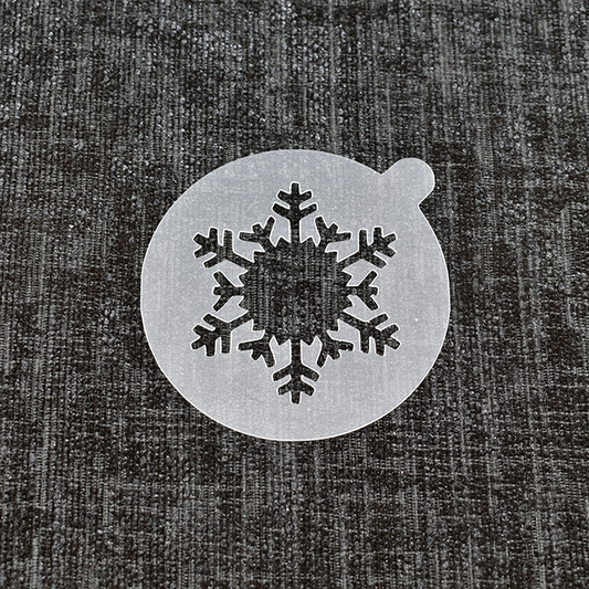 Snowflake 3 - Reusable Coffee Stencil