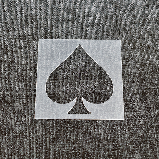 Spade Card Suit Stencil
