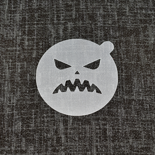 Spooky Face - Reusable Coffee Stencil