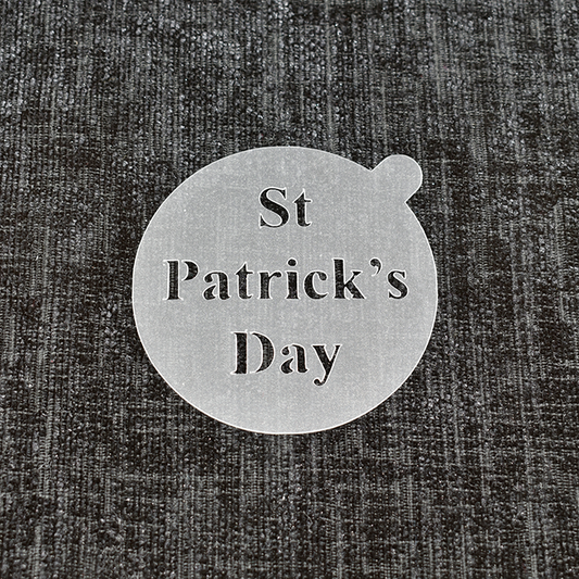 St Patrick's Day - Reusable Coffee Stencil