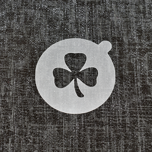 Three Leaf Clover - Reusable Coffee Stencil