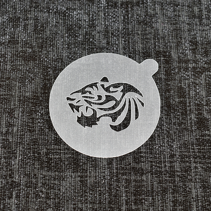 Tiger Animal - Reusable Coffee Stencil