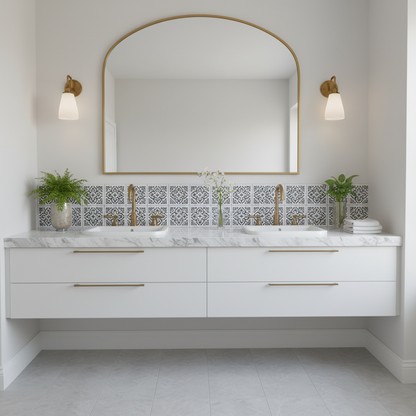 Tile Stencil - Design 01 - Bathroom Sink