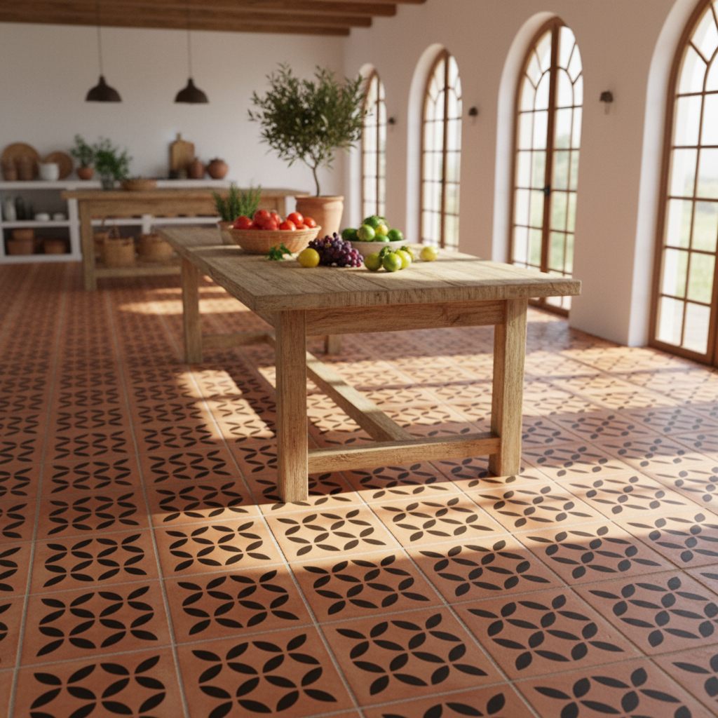 Tile Stencil - Design 02 - Kitchen Floor