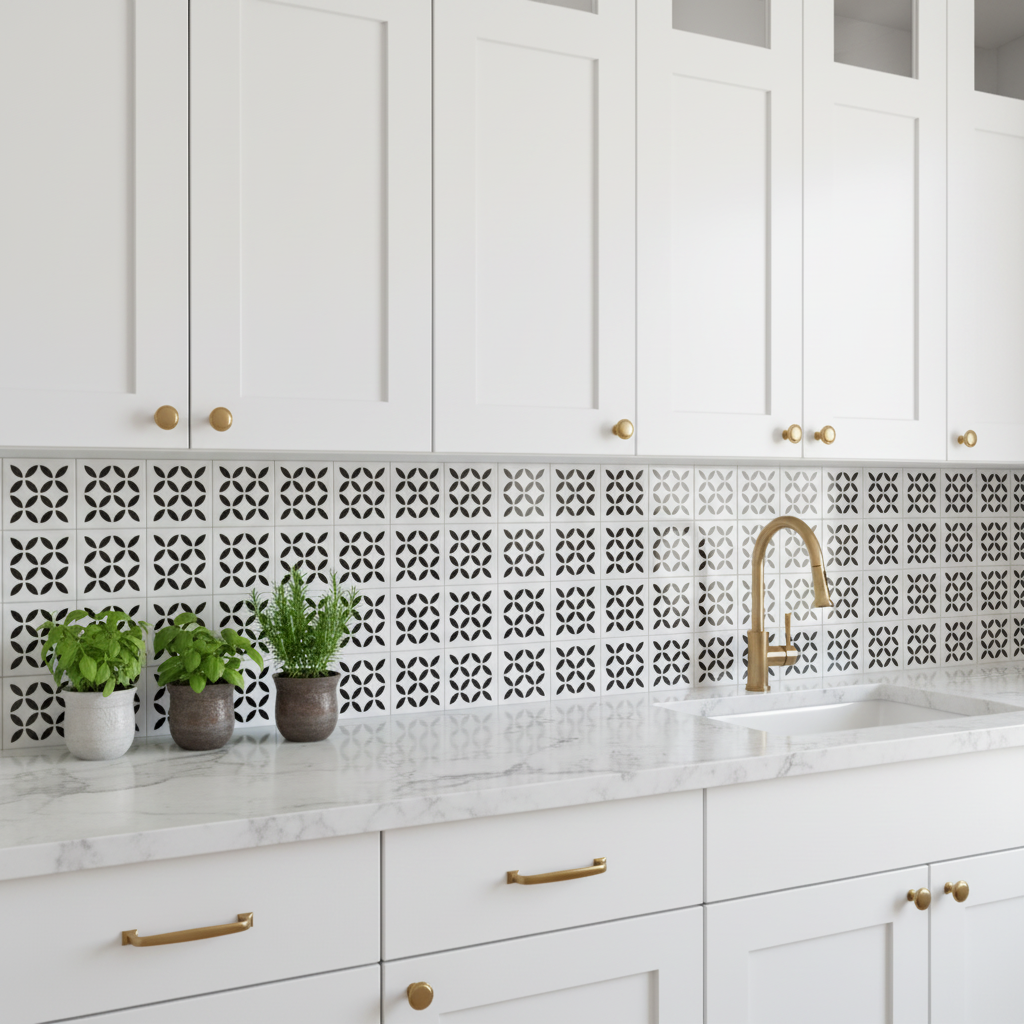 Tile Stencil - Design 02 - Kitchen Sink