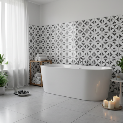 Tile Stencil - Design 03 - Bathroom Wall