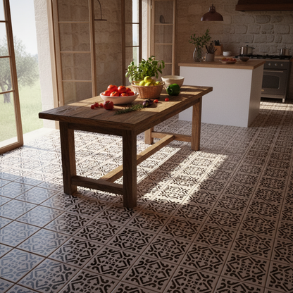 Tile Stencil - Design 07 - Kitchen Floor