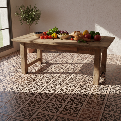 Tile Stencil - Design 08 - Kitchen Floor