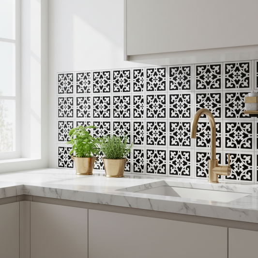 Tile Stencil - Design 08 - Kitchen Sink