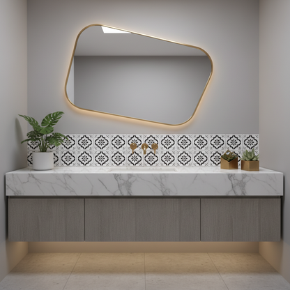 Tile Stencil - Design 10 - Bathroom Sink