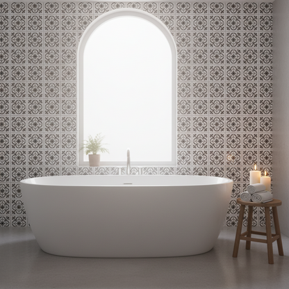 Tile Stencil - Design 12 - Bathroom Wall