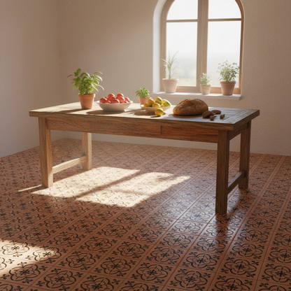 Tile Stencil - Design 12 - Kitchen Floor